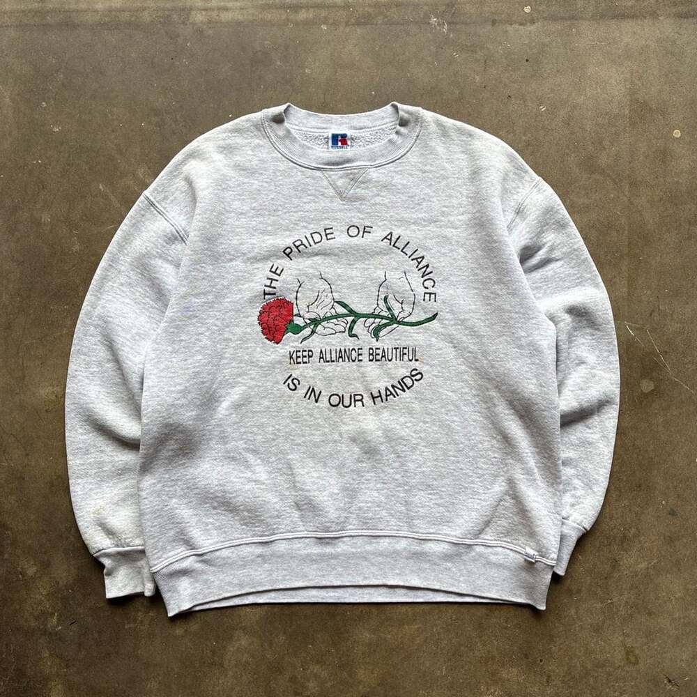 1980’s Russell Pride of Alliance Graphic Vintage Crewneck Sweatshirt XL
